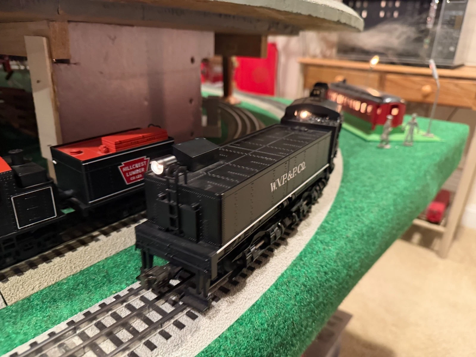 MTH 20-3023-1 O Gauge W.V.P&P 4 Truck Shay Locomotive — photo 3