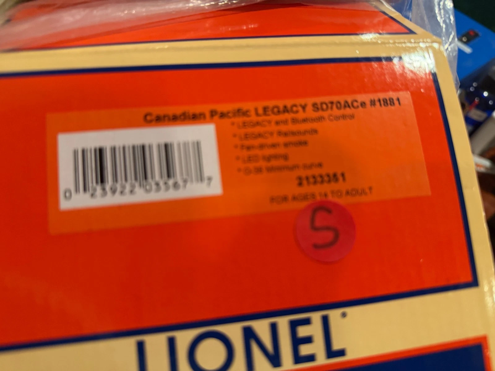 LIONEL 2133351 CANADIAN PACIFIC LEGACY SD70ACe #1881 NIB — photo 5