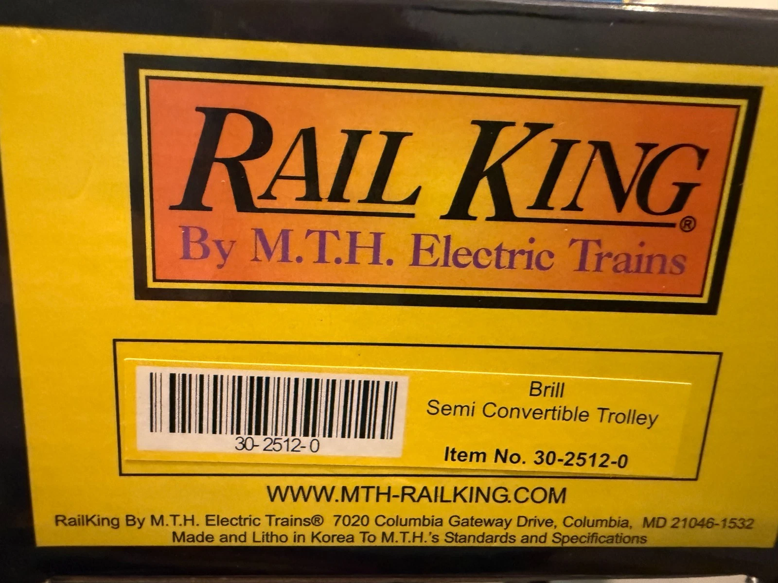 MTH 30-2512-0 Semi-Convertible Brill Trolley LN/Box — photo 5