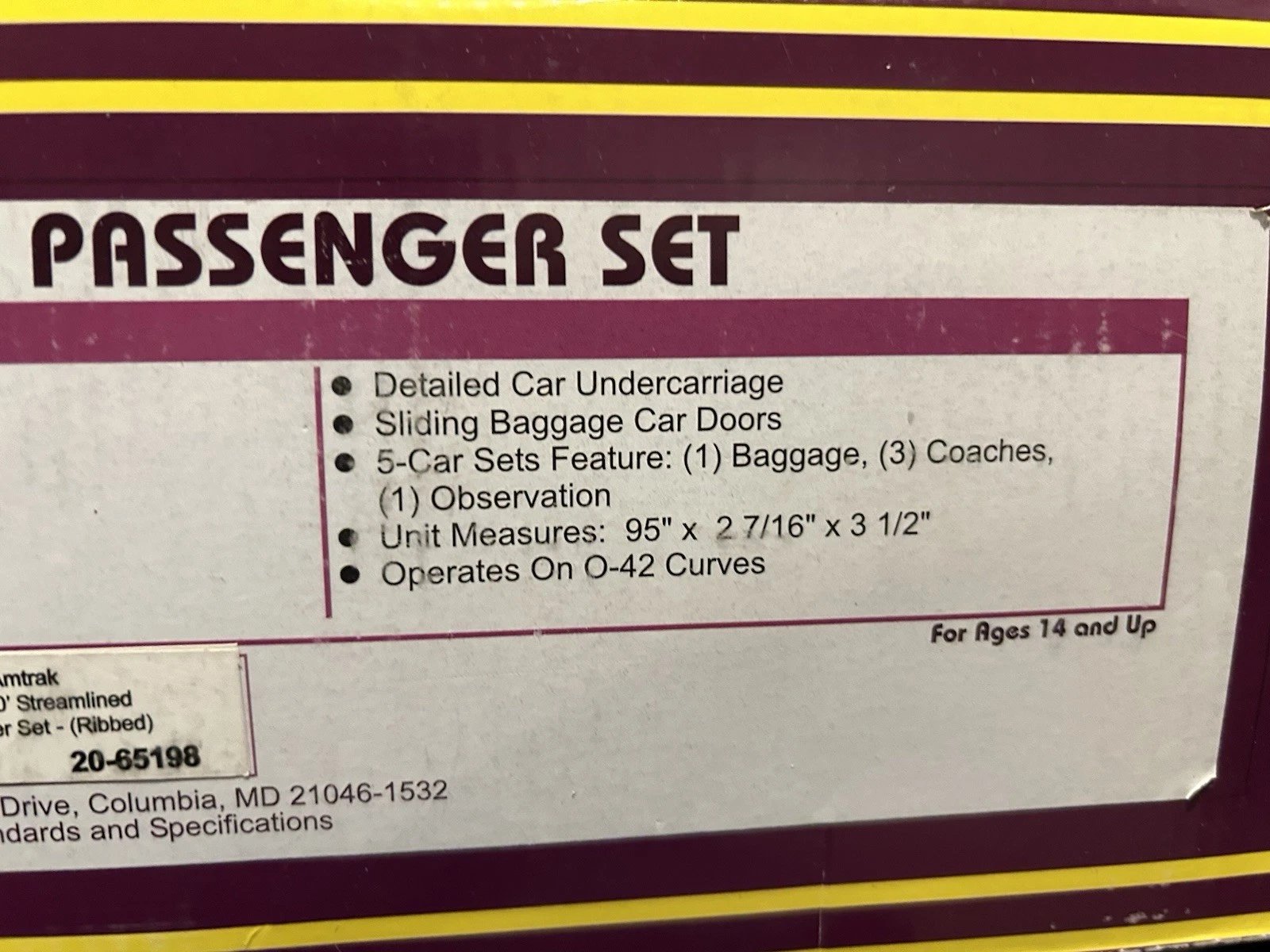 MTH 20-65198 Amtrak 5-Car 70' Streamlined Passenger Set (Ribbed Sided) NIB — photo 5