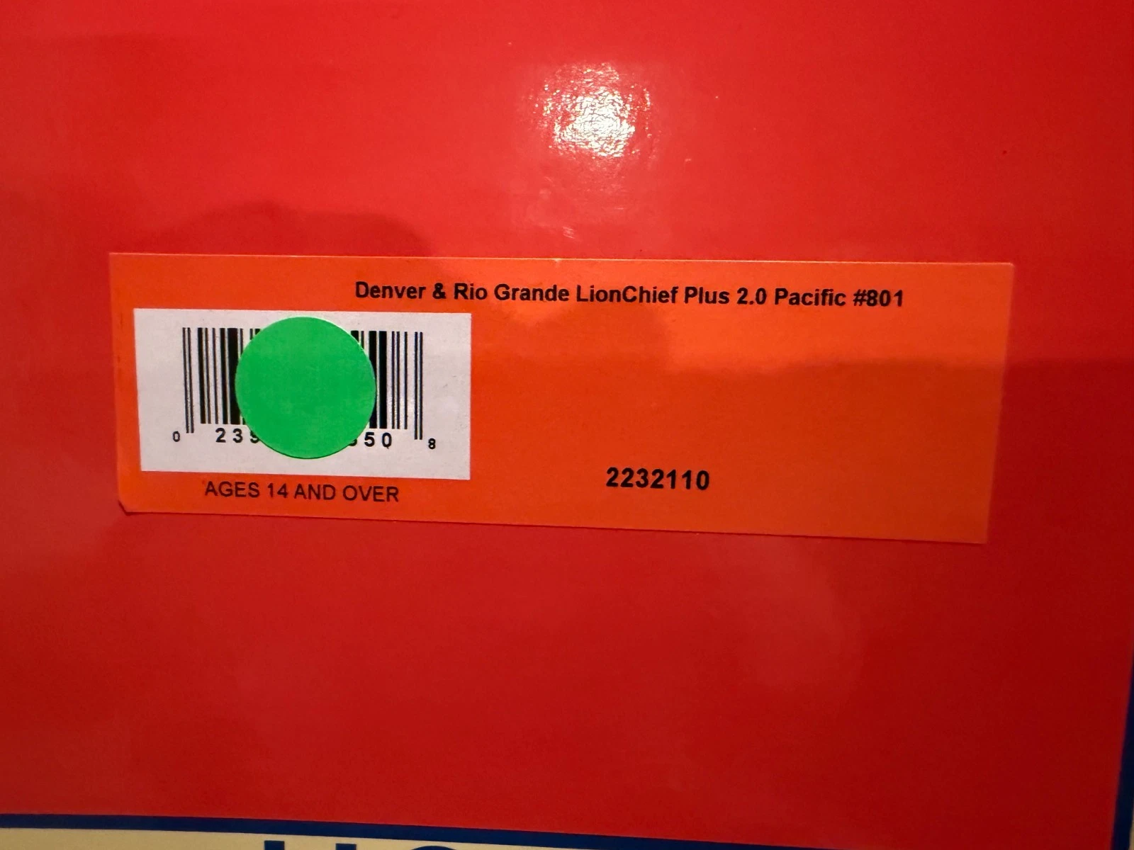 LIONEL 2232110 Denver & Rio Grande LionChief Plus 2.0 Pacific #801 NIB — photo 7