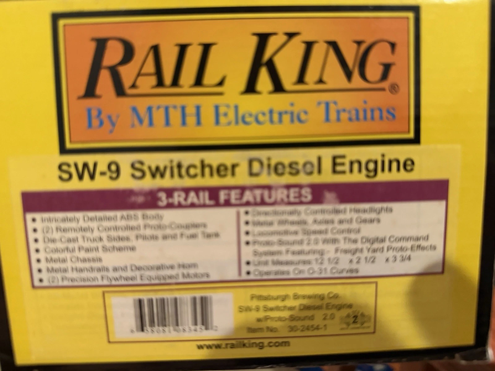 MTH 30-2454-1 Pittsburg Brewing Co. SW9 w/Proto 2 LN/Box — photo 7