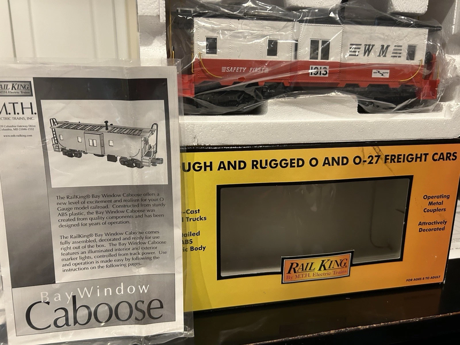 MTH 30-7758 Western Maryland Bay Window Caboose NIB