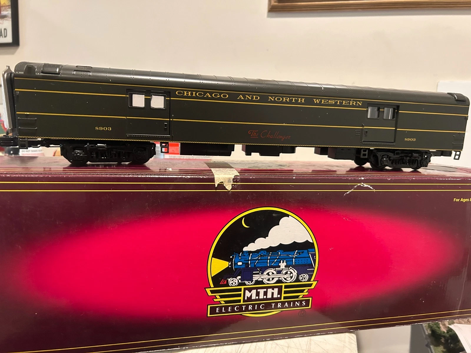 MTH Chicago and Northwestern Baggage Car LN/Wrong Box