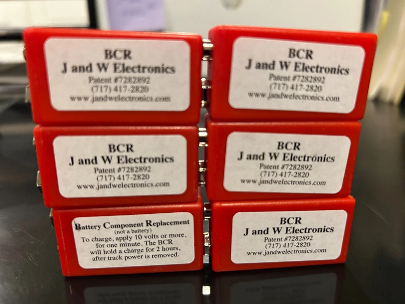 MTH J&W BCR BATTERY COMPONENT REPLACEMENT FOR PS1 PS2 ENGINES 9 VOLT NEW - 6