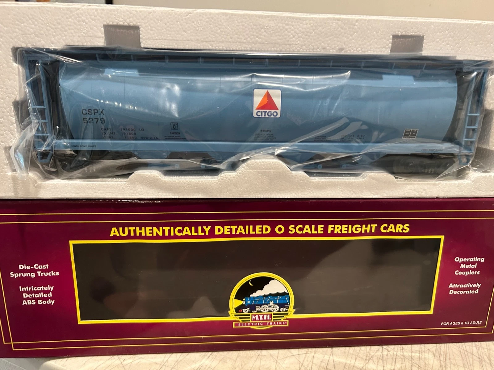 MTH 20-97465 Citco 4-Bay Cylindrical Hopper Car NIB