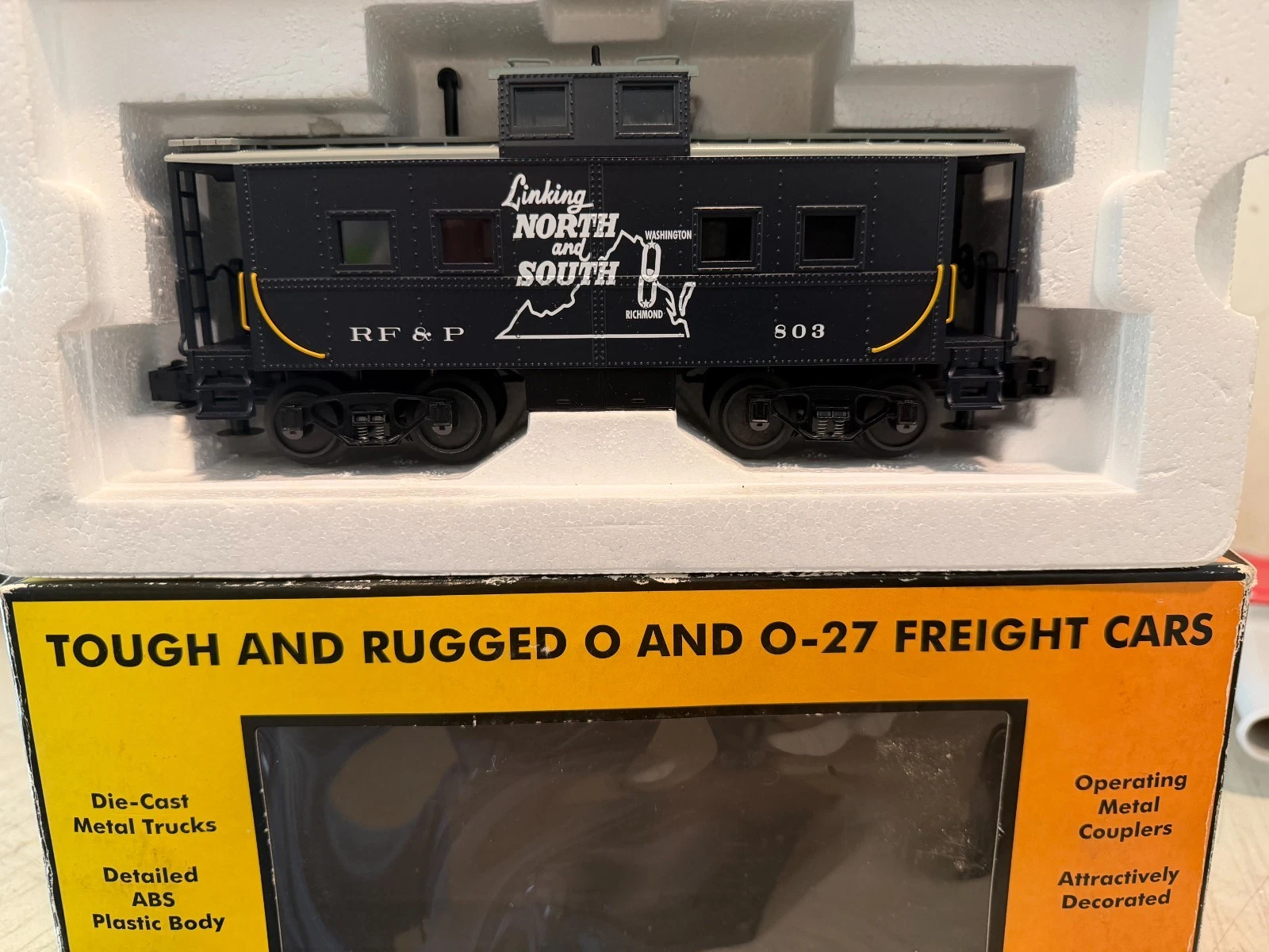 MTH 30-77038 Richmond, Fredericksburg, and Potomac Steel Caboose NIB