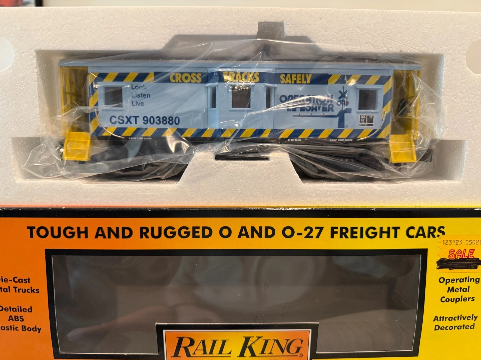 MTH 30-7780 CSX Operation Lifesaver Bay Window Caboose NIB