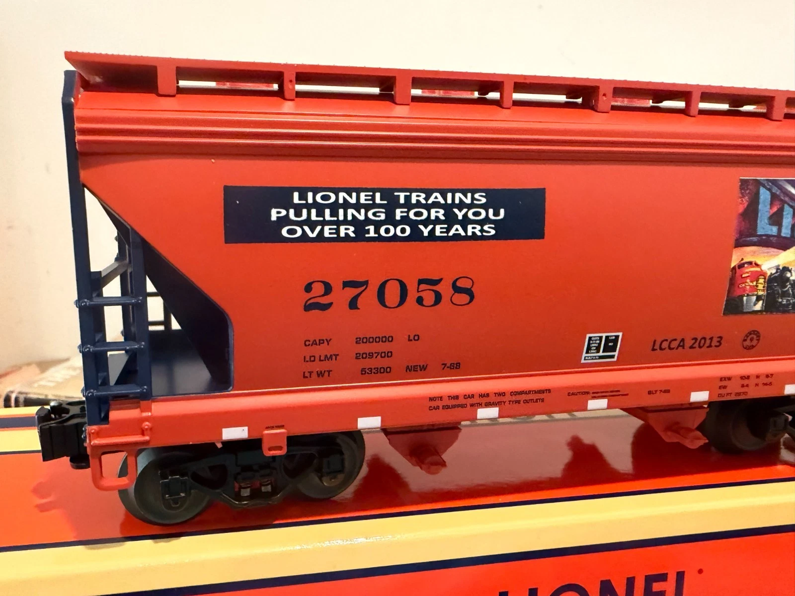 Lionel 6-59003 LCCA Chattanooga Banquet Hopper Car NIB