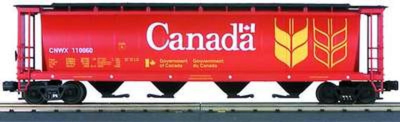 MTH Premier 20-97400 CANADA 100 ton 4-Bay Grain Hopper Car NIB