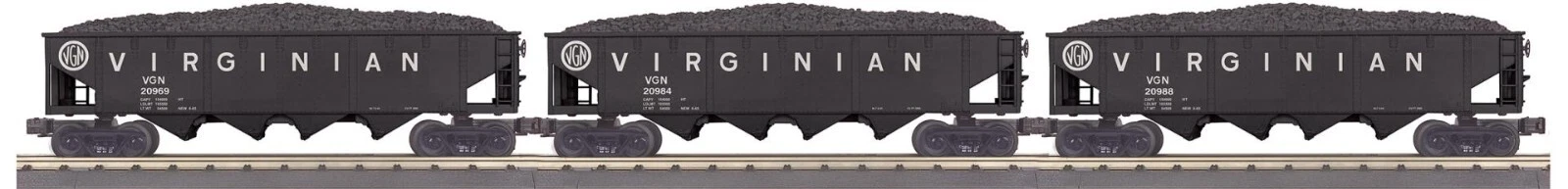 MTH Railking 30-70137 Virginian Hopper Car 3 Pack NIB