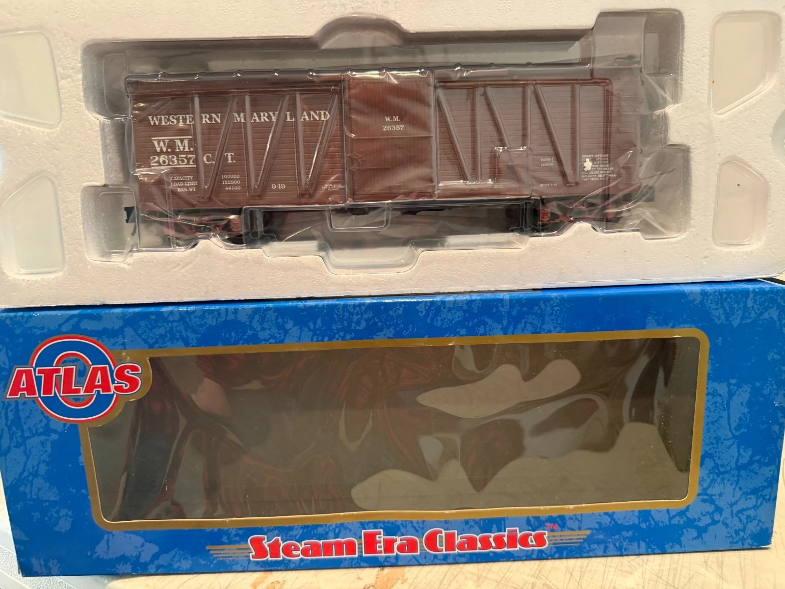 Atlas 6463-3 Western Maryland Single Sheathed Boxcar NIB