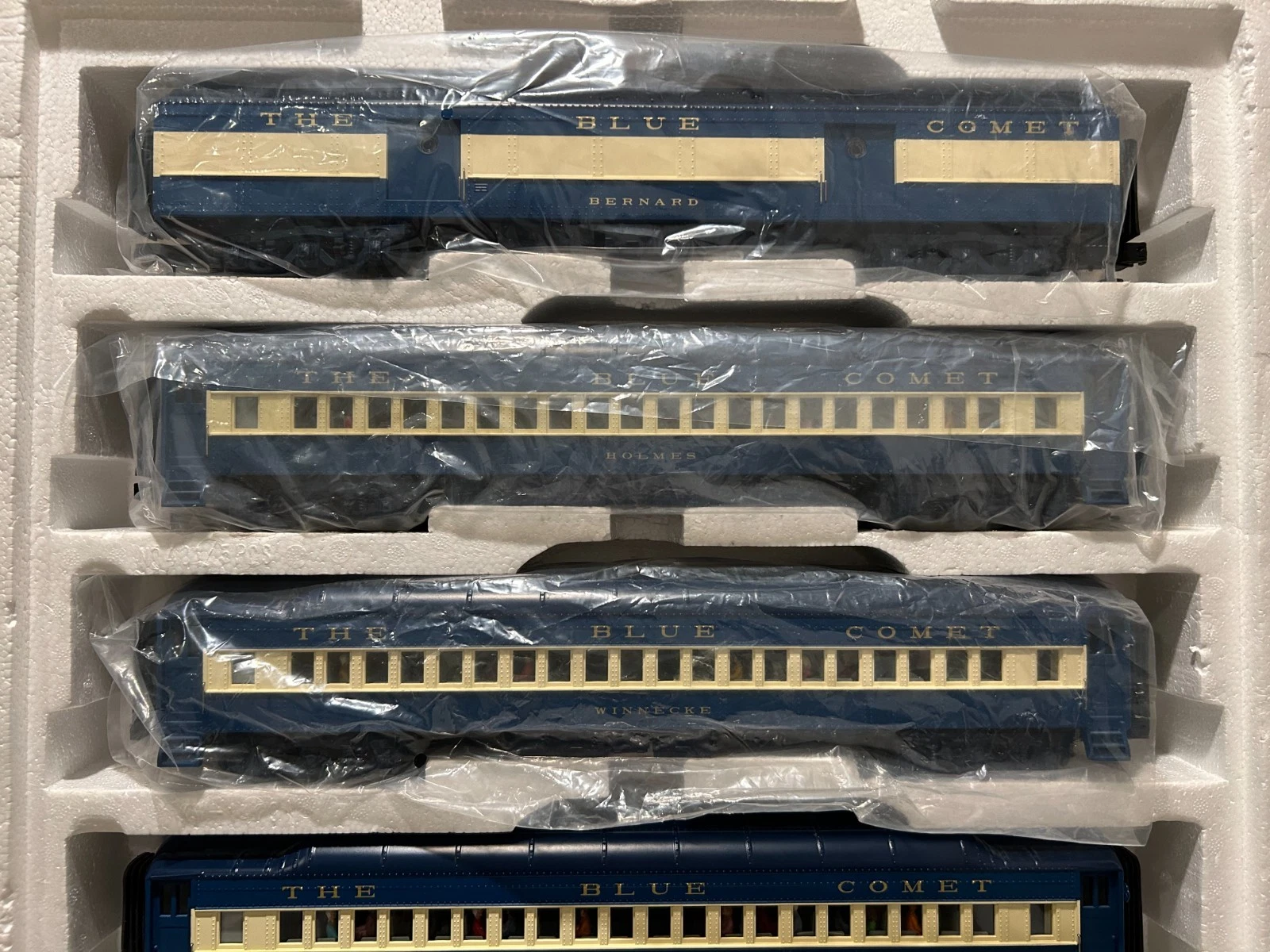 MTH 20-4021 Jersey Central "Blue Comet" 5 Pack LN in Wrong Box