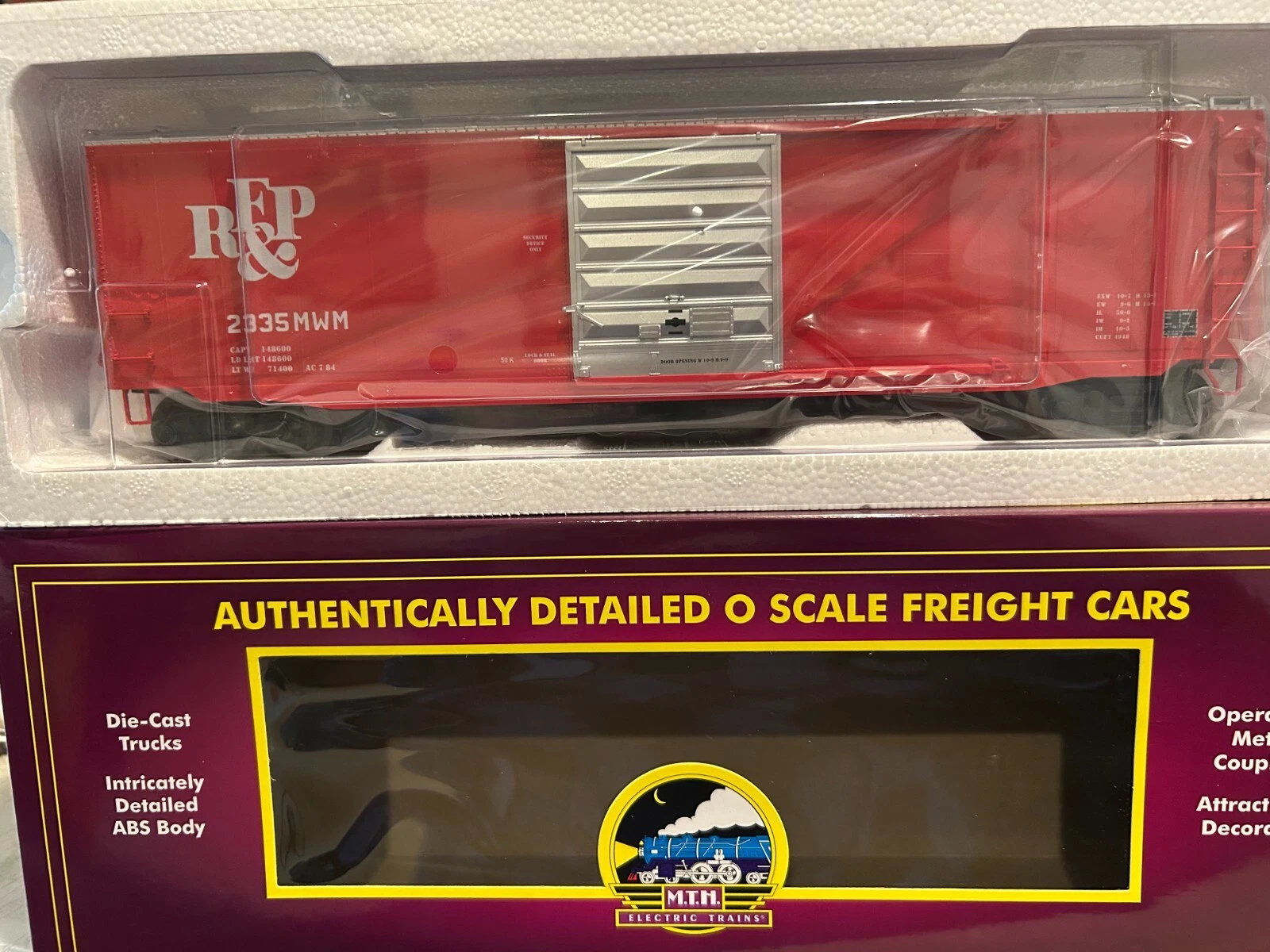 MTH 20-99300 Richmond, Fredericksburg, and Potomac 50' PS-1 Boxcar NIB