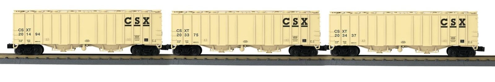 MTH 30-70148 CSX Airslide Hopper 3 Pack MIB