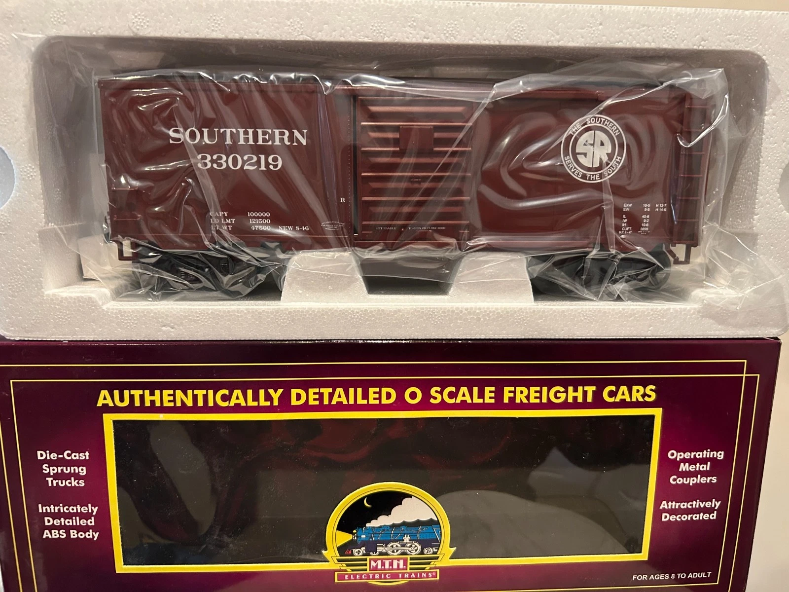 MTH 20-93343 Southern 40' Boxcar #330219 NIB