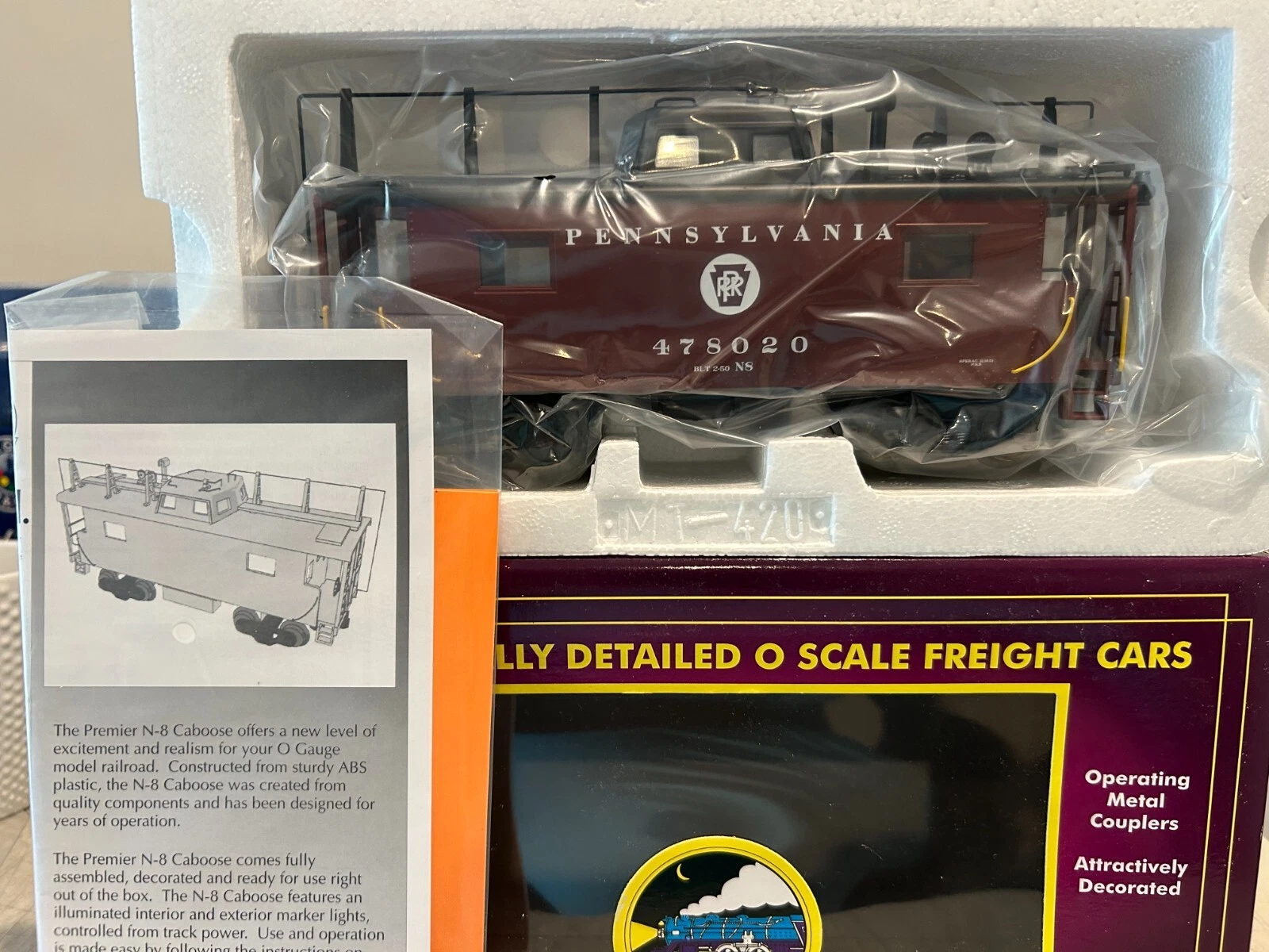MTH 20-5580G Pennsylvania N-8 Caboose NIB — photo 3