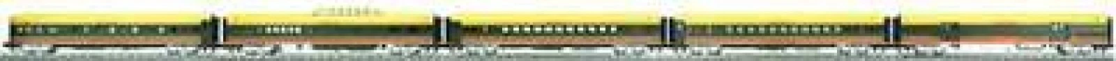 MTH 20-6515 Seaboard 5 Car Streamliner set (Ribbed) NIB