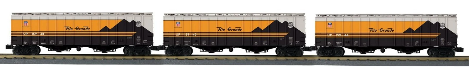 MTH 30-70148 Denver & Rio Grande Airslide Hopper 3 Pack MIB