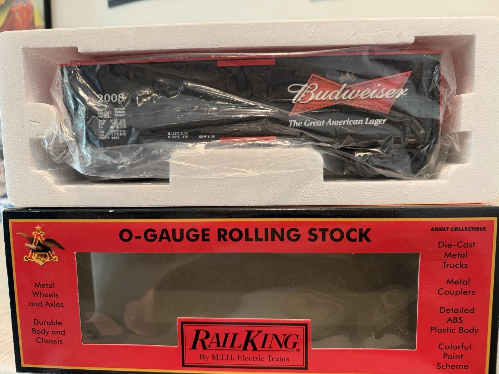 MTH 30-78057 Budweiser Modern Beer Reefer NIB