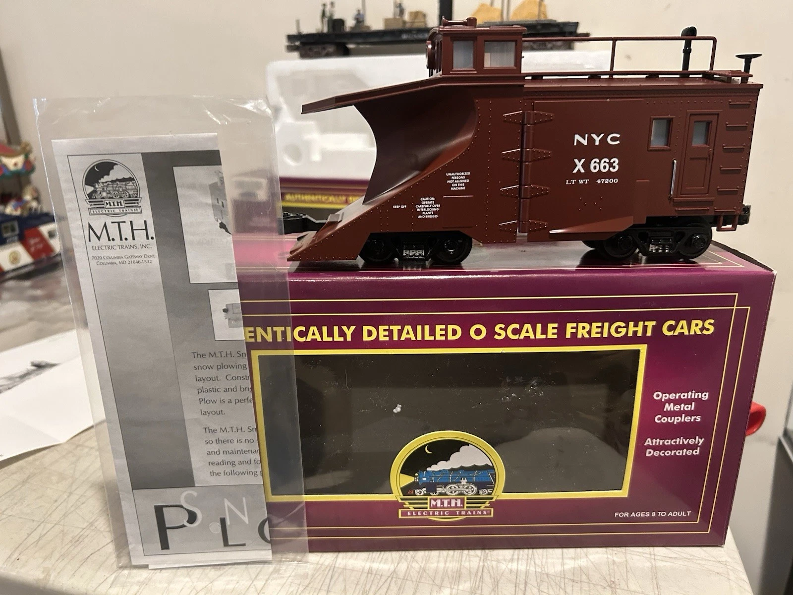 MTH 20-98219 New York Central Snow Plow NIB