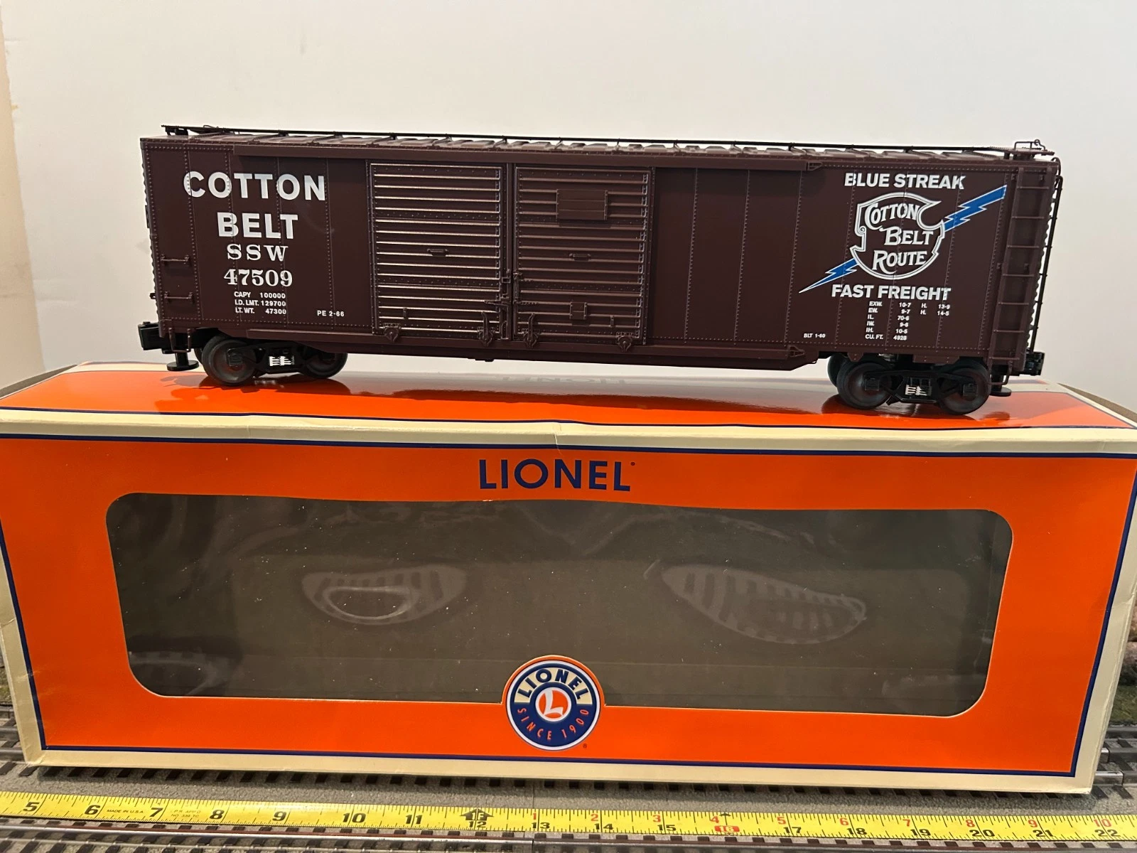 Lionel 6-84112 Cotton Belt Double Door Boxcar LN/Box
