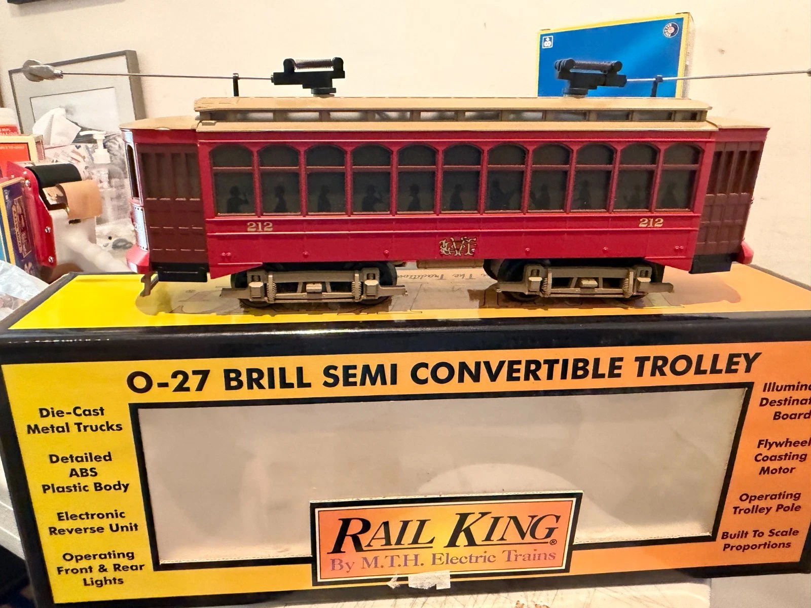 MTH 30-2512-0 Semi-Convertible Brill Trolley LN/Box
