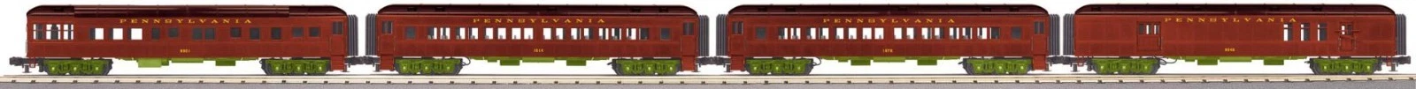 MTH RailKing 30-69064 Pennsylvania PRR 60' Madison passenger 4-car set NIB