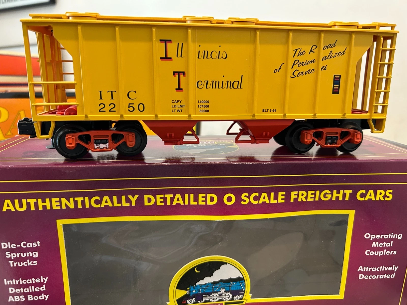 MTH 20-97124 Illinois Terminal PS-2 Covered Hopper Car LN/Box