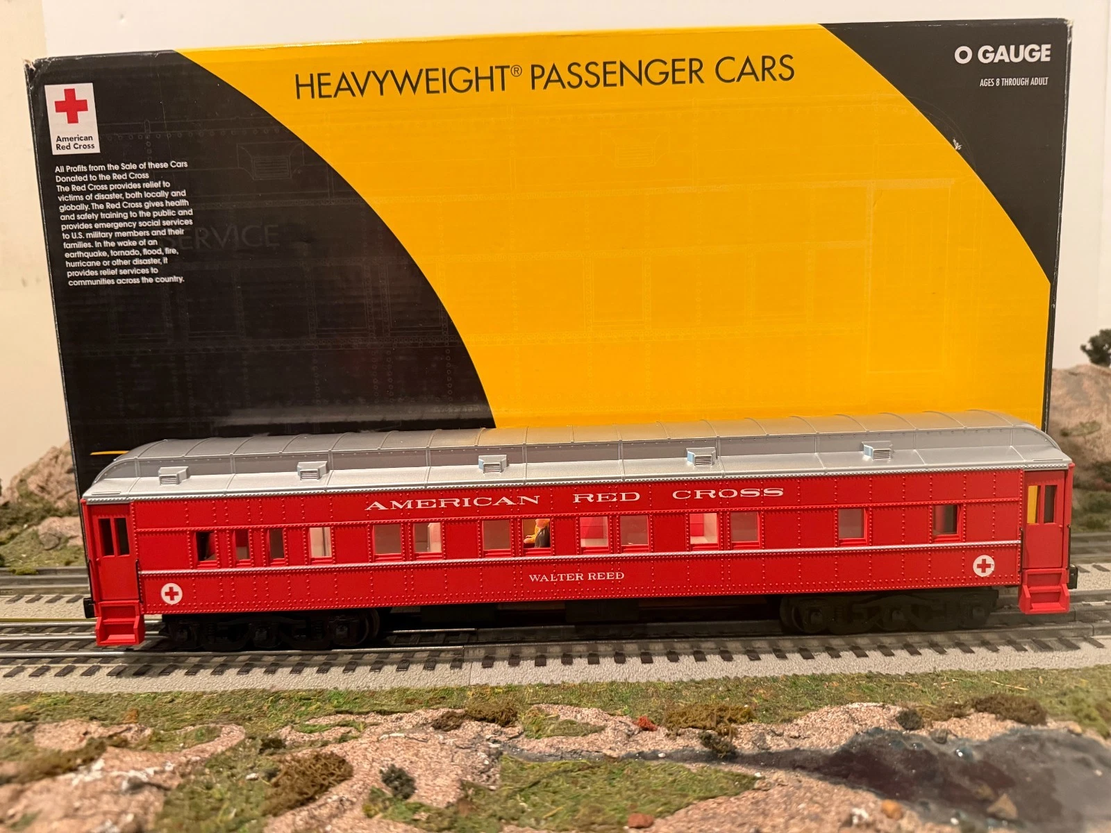 K-Line K-4899A O American Red Cross 15" Heavyweight Passenger Set NIB