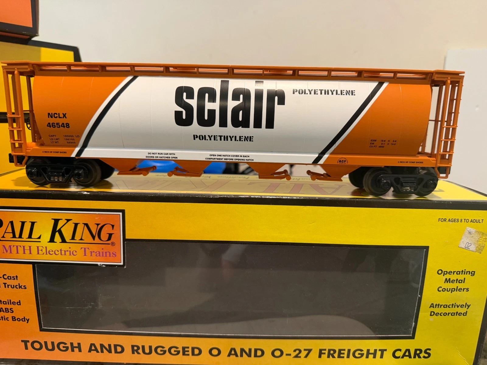 MTH 30-75115 O 4-Bay Sclair Cylindrical Hopper LN/Box