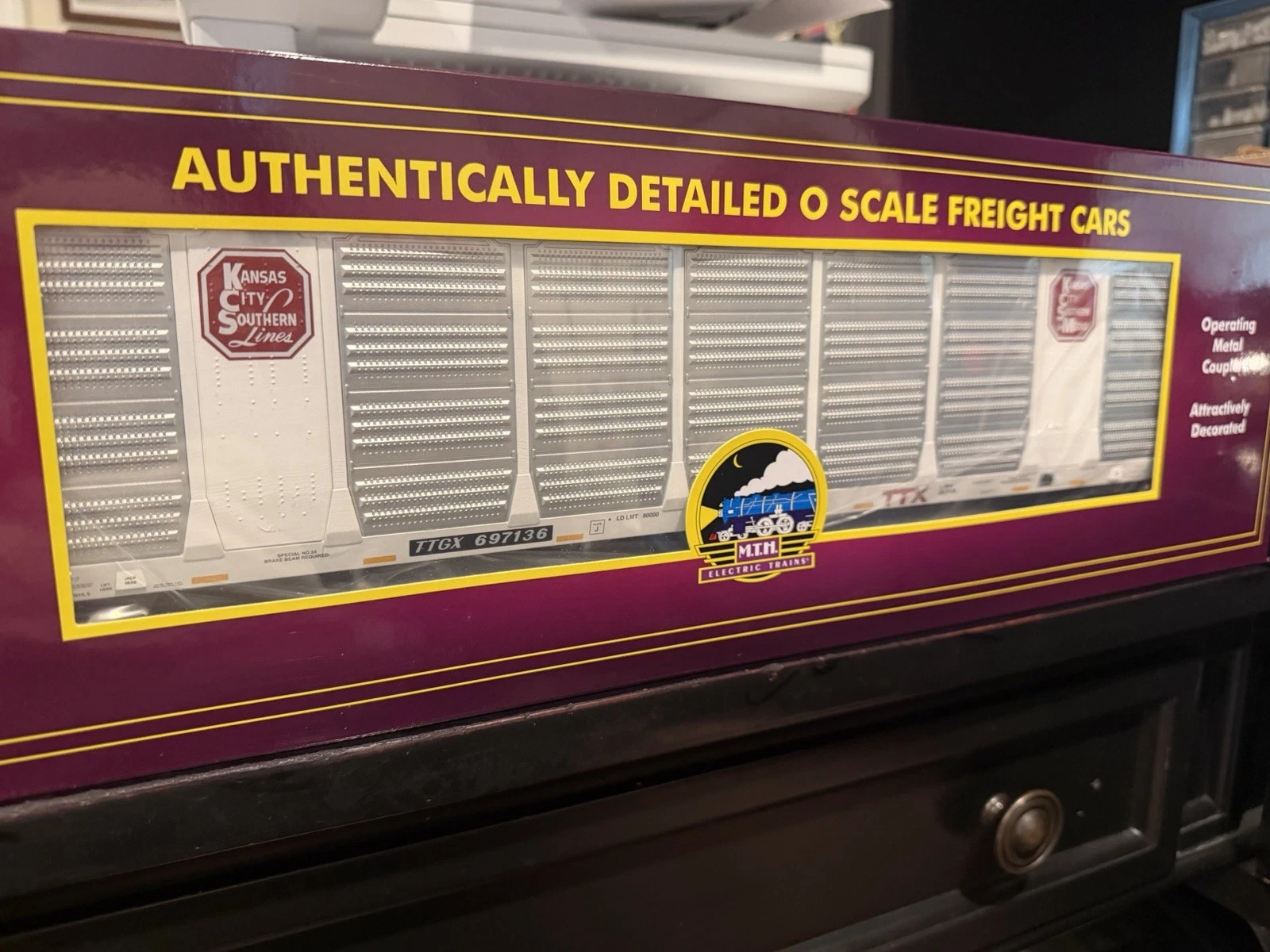 MTH 20-95820 KANSAS CITY SOUTHERN CORRUGATED AUTO CARRIER #697136 NIB