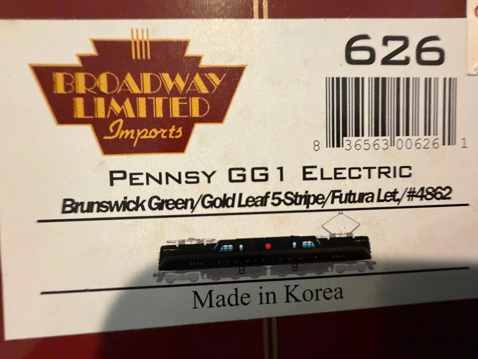HO Broadway Limited #4862 Pennsy GG1 Electric (Green) NIB — photo 2