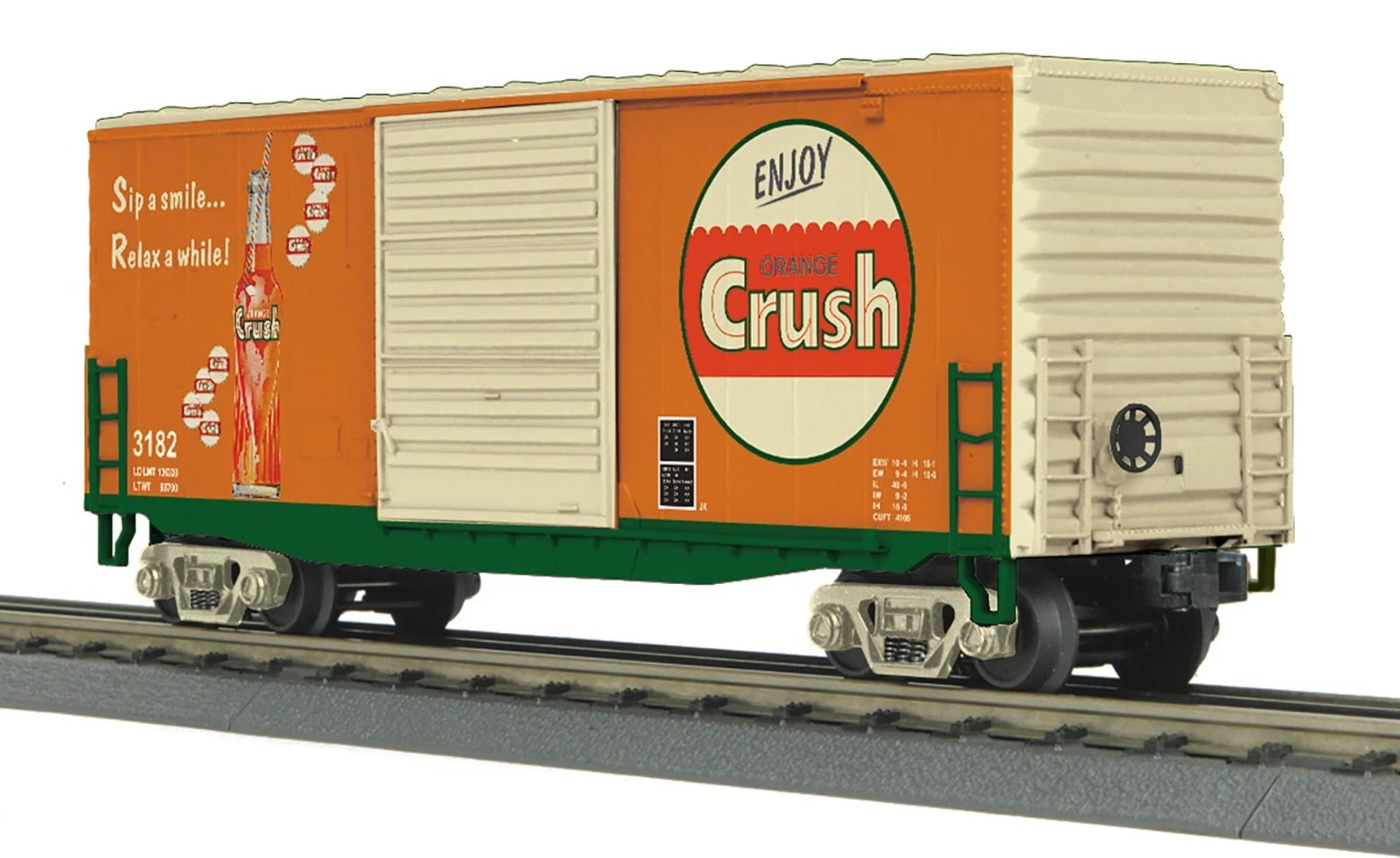 MTH 30-71145 Orange Crush 40’ High Cube Boxcar NIB