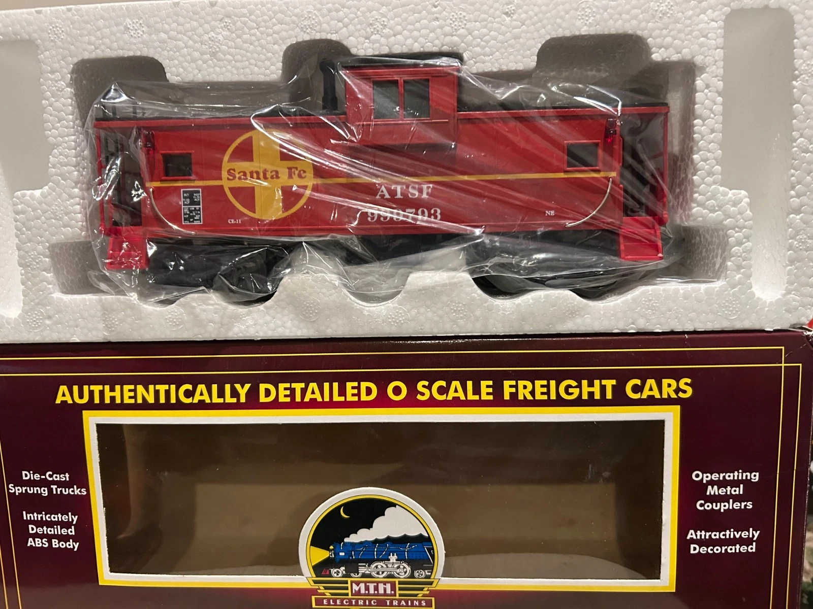 MTH 20-9105L Santa Fe Extended Vision Caboose NIB