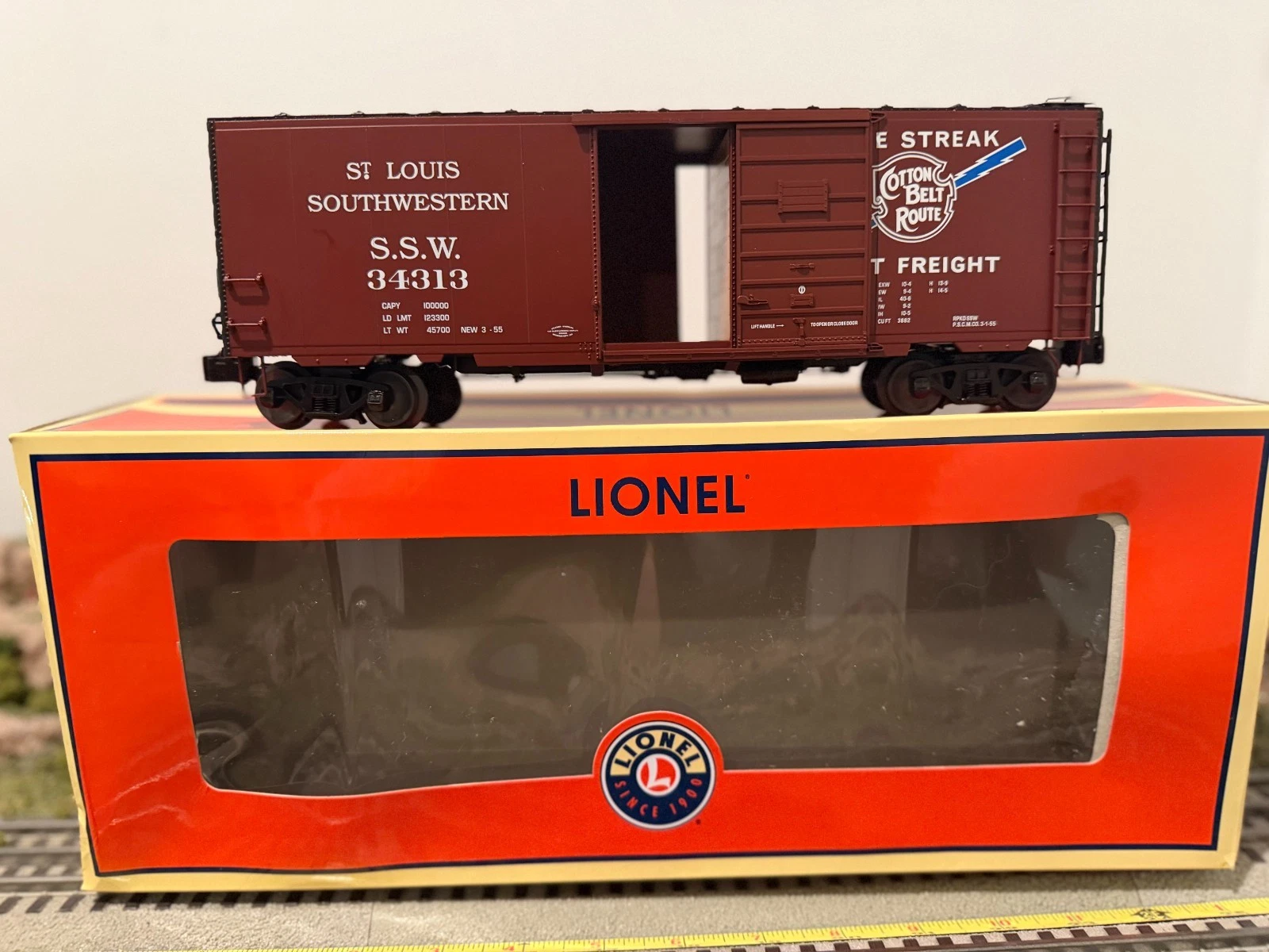 Lionel 6-58547 TCA 2013 Cotton Belt PS-1 Box Car NIB