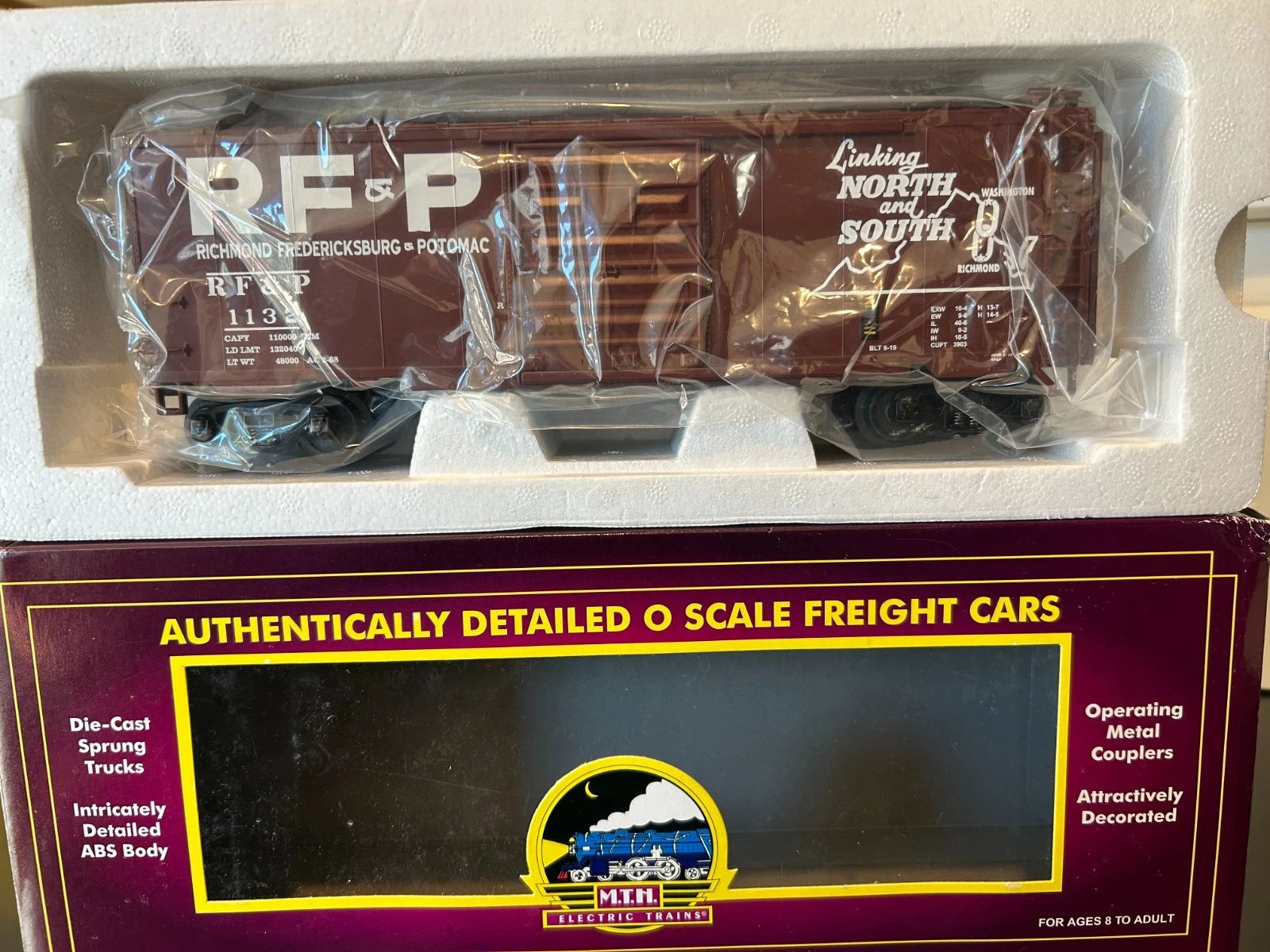 MTH 20-93341 RF&P 40' BOXCAR #1132 NIB