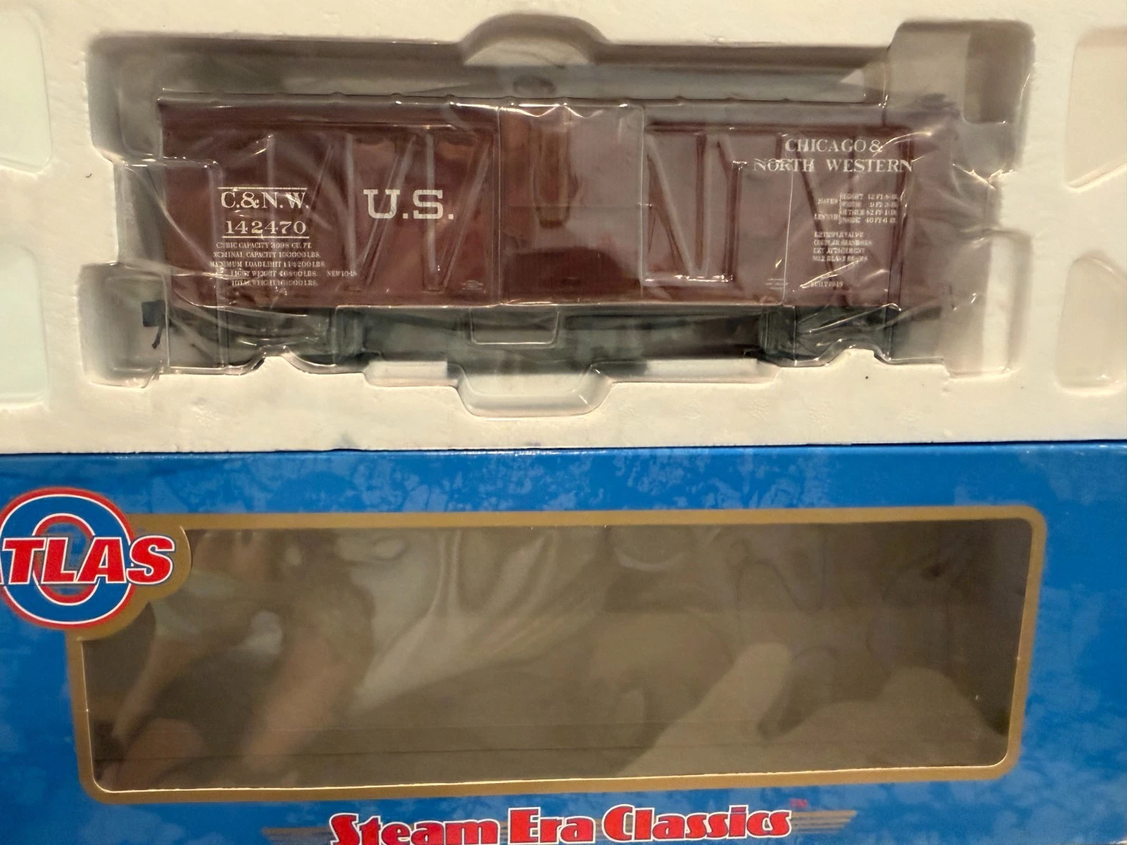 Atlas 8301-4 Chicago Northwestern Double Sheathed Boxcar NIB