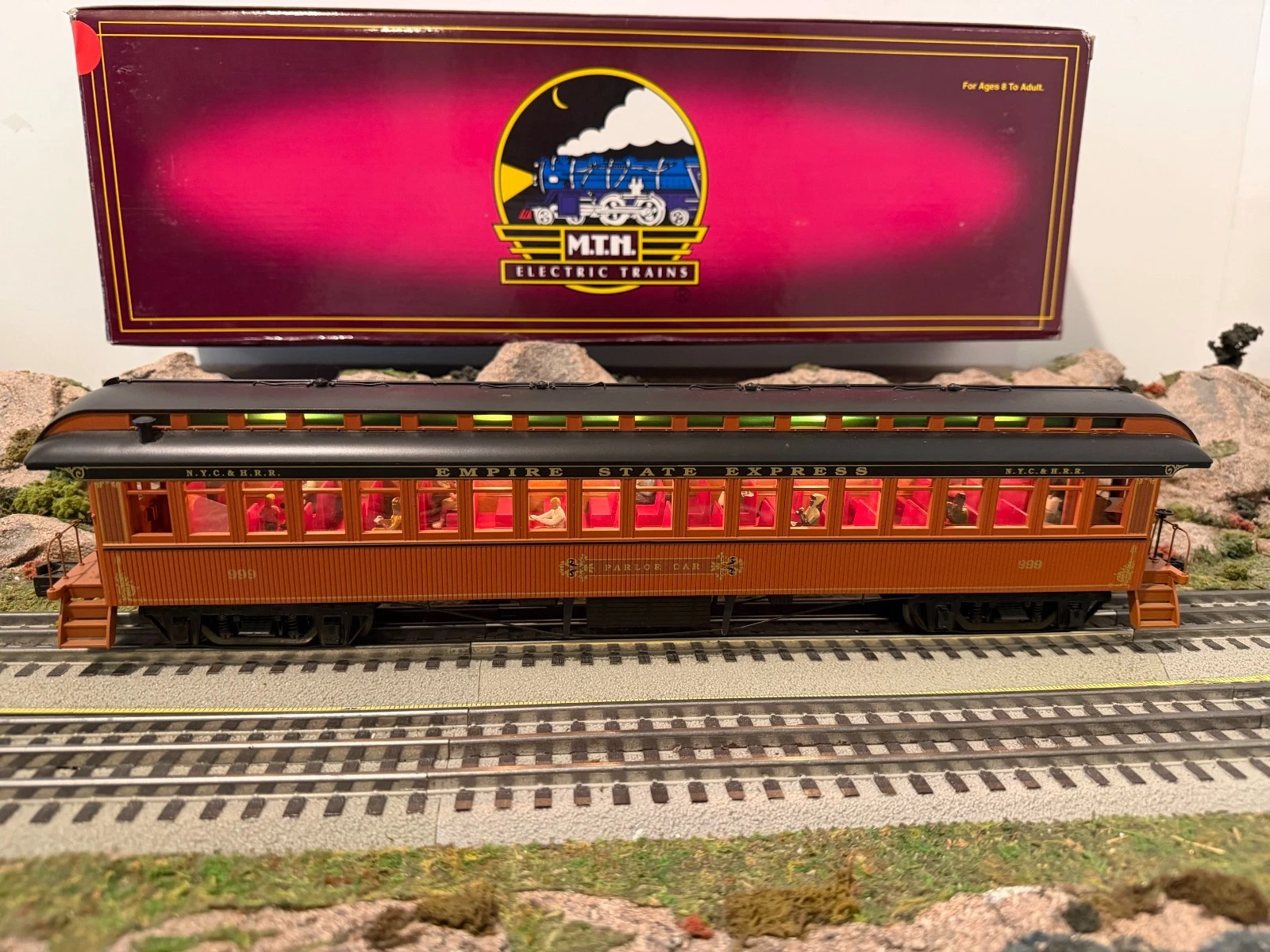 MTH 20-62001B New York Central 64' Woodsided Coach Passenger Car LN/Box