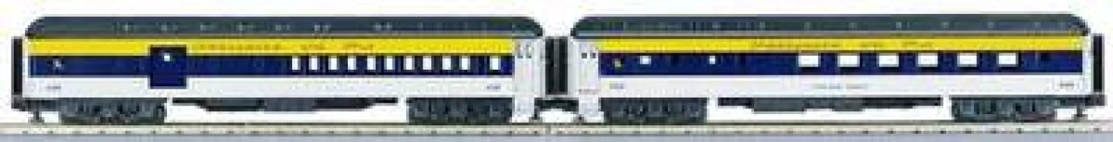 MTH 20-4128 Chesapeake and Ohio Combine/Diner 2 Pack NIB