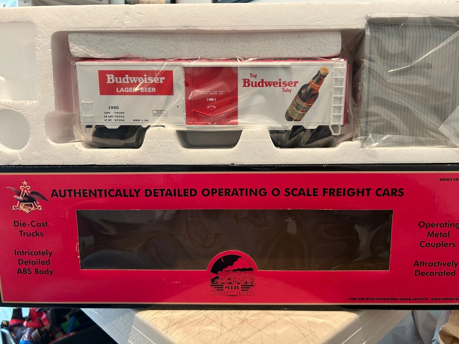 MTH 20-94125 Anheuser Bush Budweiser Operating Reefer Car
