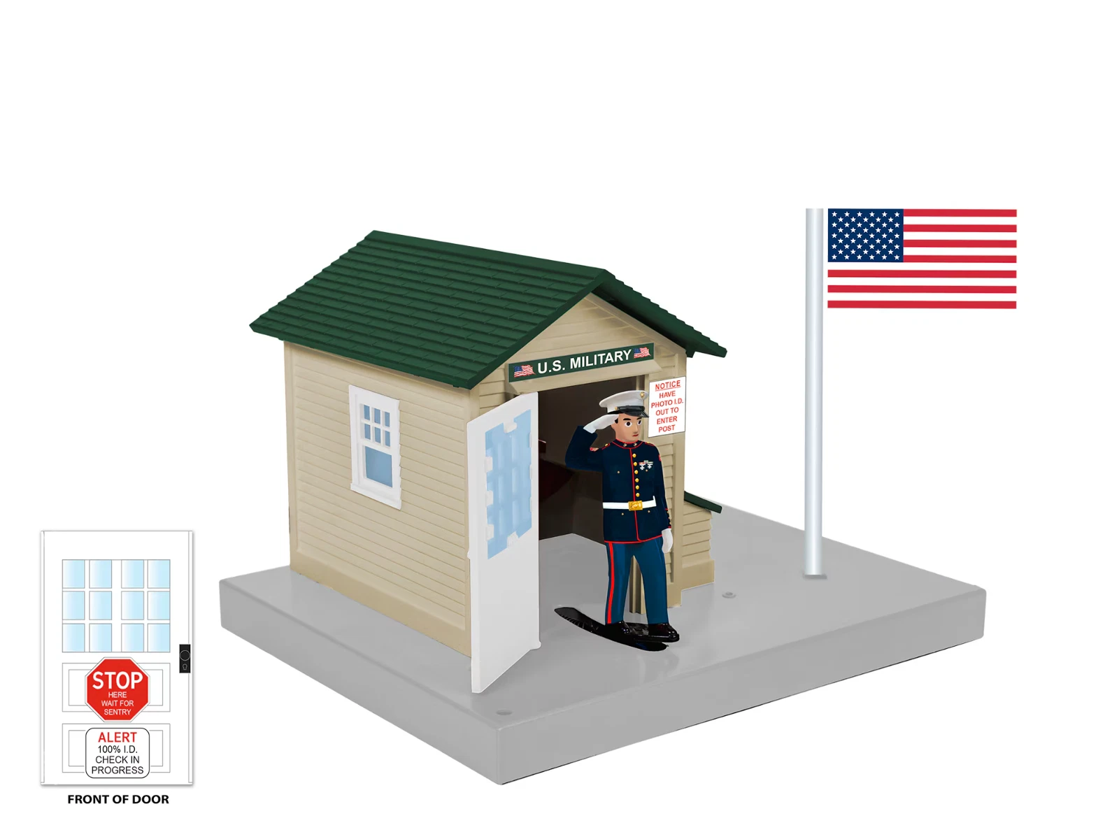 LIONEL #2329300 Patriot Salute Gateman Building NIB