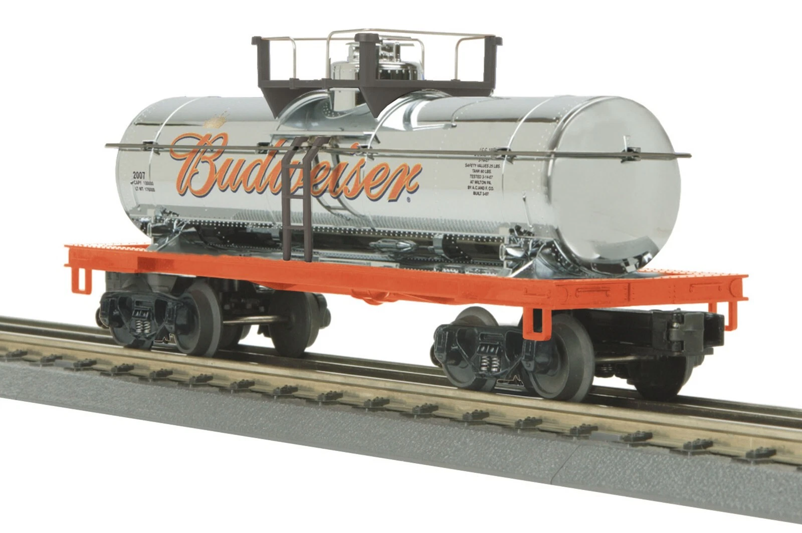 MTH 30-73240 Budweiser Chrome Tank Car
